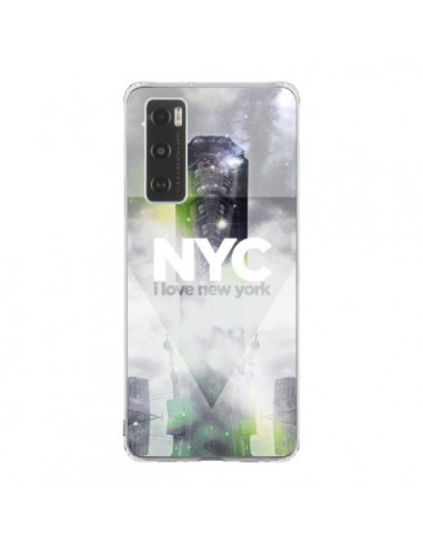 Coque Vivo Y70 I Love New York City Gris Vert - Javier Martinez