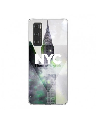 Coque Vivo Y70 I Love New York City Gris Violet Vert - Javier Martinez