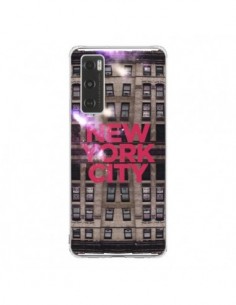 Coque Vivo Y70 New York City Buildings Rouge - Javier...