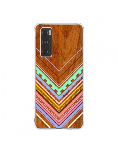 Coque Vivo Y70 Azteque Arbutus Pastel Bois Aztec Tribal - Jenny Mhairi