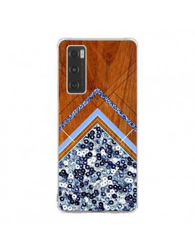 Coque Vivo Y70 Sequin Geometry Bois Azteque Aztec Tribal - Jenny Mhairi