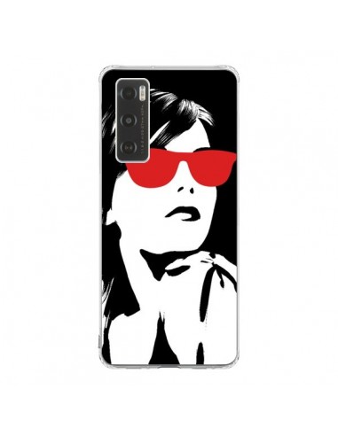 Coque Vivo Y70 Fille Lunettes Rouges - Jonathan Perez