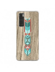 Coque Vivo Y70 Totem Tribal Azteque Bois Wood - Jonathan...