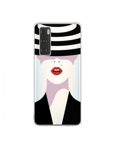 Coque Vivo Y70 Femme Chapeau Hat Lady Transparente - Dricia Do