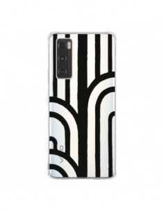 Coque Vivo Y70 Geometric Noir Transparente - Dricia Do