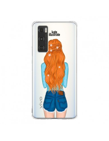 Coque Vivo Y70 Red Hair Don't Care Rousse Transparente - kateillustrate