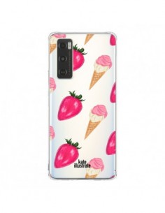 Coque Vivo Y70 Strawberry Ice Cream Fraise Glace...