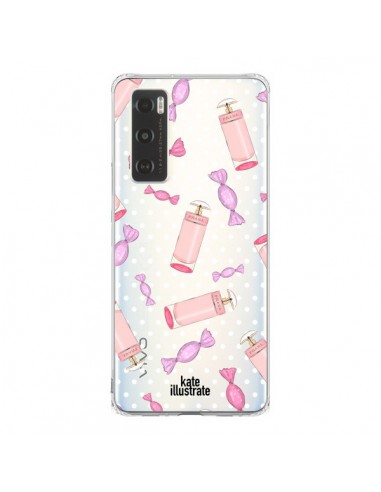 Coque Vivo Y70 Candy Bonbons Transparente - kateillustrate