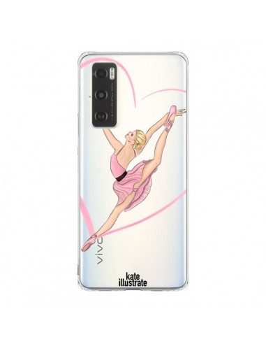 Coque Vivo Y70 Ballerina Jump In The Air Ballerine Danseuse Transparente - kateillustrate