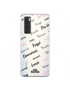 Coque Vivo Y70 Ballerina Ballerine Mots Transparente -...