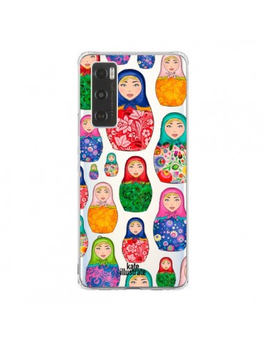 Coque Vivo Y70 Matryoshka Dolls Poupées Russes Transparente - kateillustrate