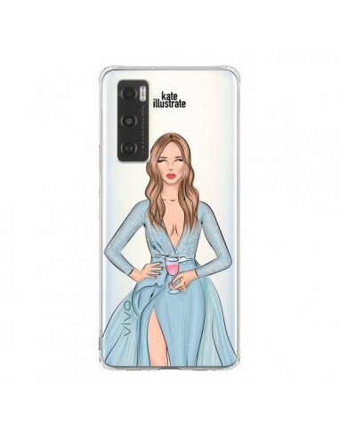 Coque Vivo Y70 Cheers Diner Gala Champagne Transparente - kateillustrate