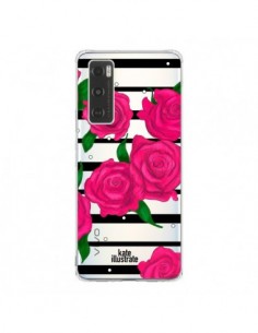 Coque Vivo Y70 Roses Rose Fleurs Flowers Transparente -...