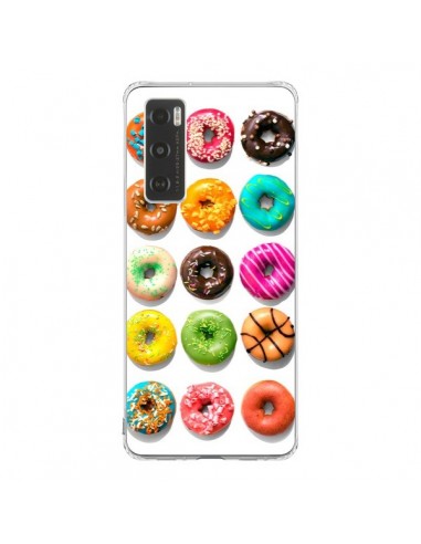 Coque Vivo Y70 Donuts Multicolore Chocolat Vanille - Laetitia