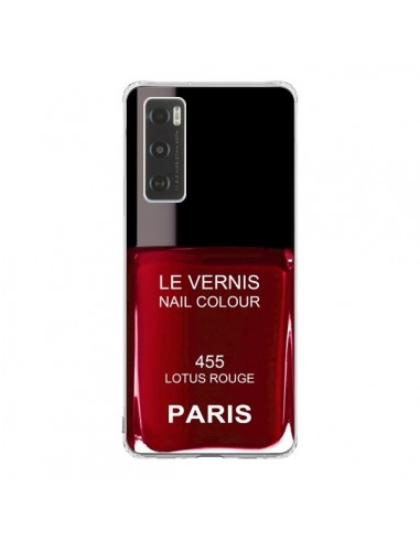 Coque Vivo Y70 Vernis Paris Lotus Rouge - Laetitia