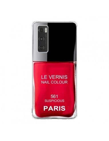 Coque Vivo Y70 Vernis Paris Suspicious Rouge - Laetitia