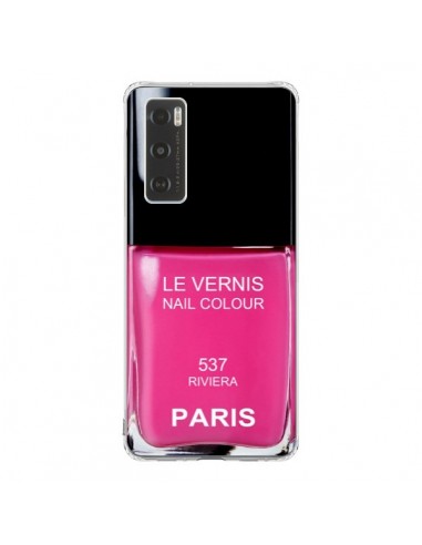 Coque Vivo Y70 Vernis Paris Riviera Rose - Laetitia