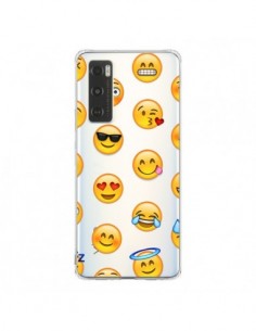 Coque Vivo Y70 Smiley Emoticone Emoji Transparente -...