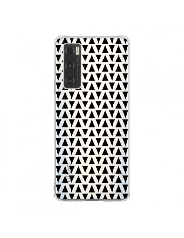 Coque Vivo Y70 Triangles Romi Azteque Noir Transparente - Laetitia