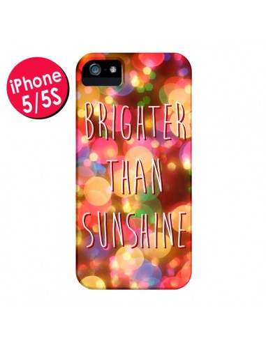 Coque Brighter Than Sunshine Paillettes pour iPhone 5 et 5S - Maximilian San