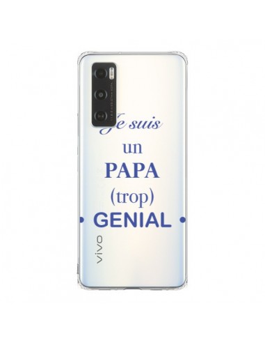 Coque Vivo Y70 Je suis un papa trop génial Transparente - Laetitia