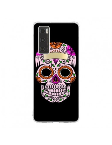 Coque Vivo Y70 Tête de Mort Mexicaine Multicolore - Laetitia