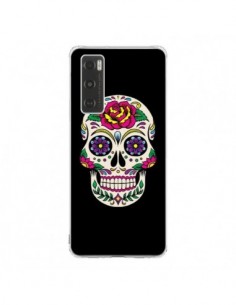 Coque Vivo Y70 Tête de Mort Mexicaine Multicolore Noir -...