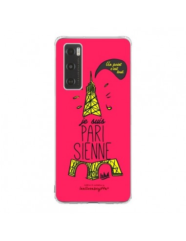 Coque Vivo Y70 Je suis Parisienne La Tour Eiffel Rose - Leellouebrigitte