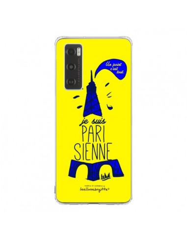 Coque Vivo Y70 Je suis Parisienne La Tour Eiffel Jaune - Leellouebrigitte