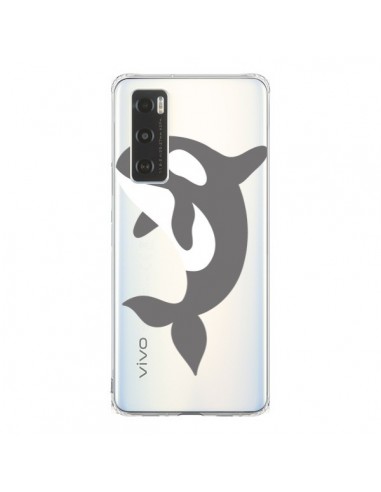 Coque Vivo Y70 Orque Orca Ocean Transparente - Petit Griffin