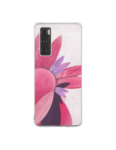 Coque Vivo Y70 Flowers Fleurs Roses - Lassana