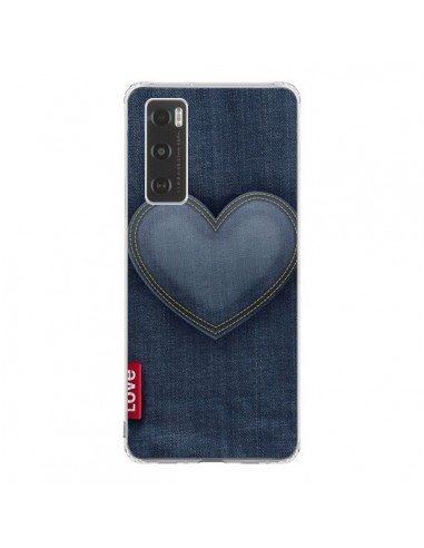 Coque Vivo Y70 Love Coeur en Jean - Lassana