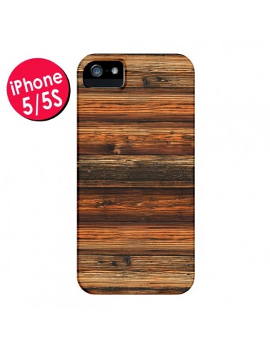 Coque Style Bois Buena Madera pour iPhone 5 et 5S - Maximilian San