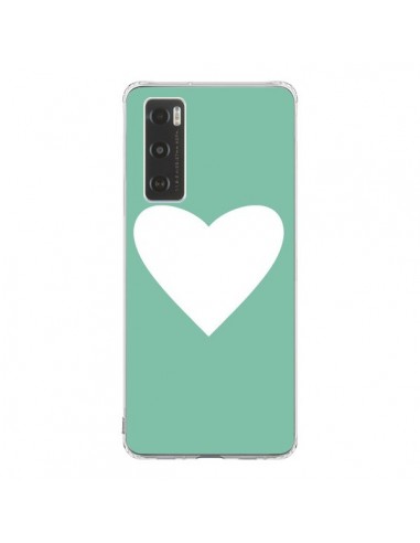 Coque Vivo Y70 Coeur Mint Vert - Mary Nesrala