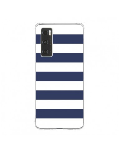 Coque Vivo Y70 Bandes Marinières Bleu Blanc Gaultier - Mary Nesrala