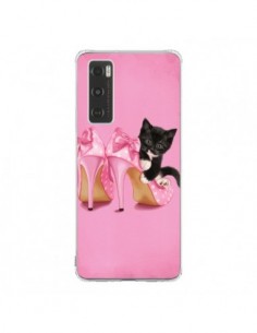 Coque Vivo Y70 Chaton Chat Noir Kitten Chaussure Shoes -...