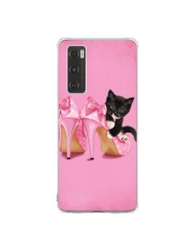 Coque Vivo Y70 Chaton Chat Noir Kitten Chaussure Shoes - Maryline Cazenave
