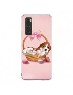 Coque Vivo Y70 Chien Dog Panier Noeud Papillon Macarons -...