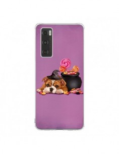 Coque Vivo Y70 Chien Dog Halloween Sorciere Chaudron...