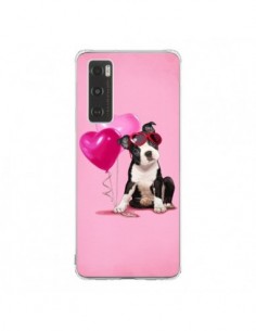 Coque Vivo Y70 Chien Dog Ballon Lunettes Coeur Rose -...