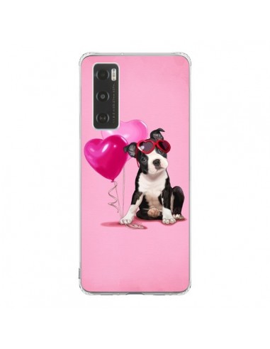 Coque Vivo Y70 Chien Dog Ballon Lunettes Coeur Rose - Maryline Cazenave