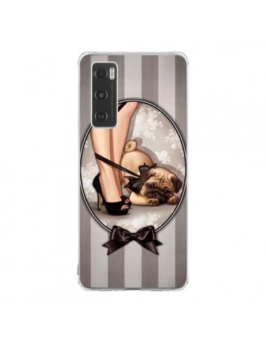 Coque Vivo Y70 Lady Noir Noeud Papillon Chien Dog Luxe - Maryline Cazenave