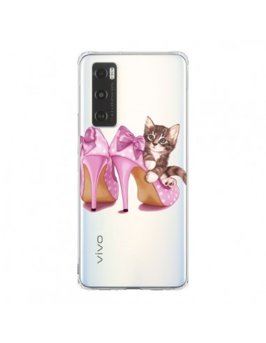 Coque Vivo Y70 Chaton Chat Kitten Chaussures Shoes Transparente - Maryline Cazenave