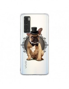 Coque Vivo Y70 Chien Bulldog Noeud Papillon Chapeau...