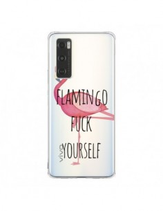 Coque Vivo Y70 Flamingo Fuck Transparente - Maryline...