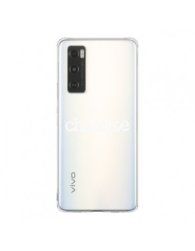 Coque Vivo Y70 Chiante Blanc Transparente - Maryline Cazenave