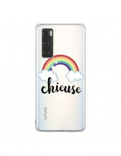 Coque Vivo Y70 Chieuse Arc En Ciel Transparente -...