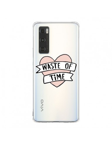 Coque Vivo Y70 Waste Of Time Transparente - Maryline Cazenave