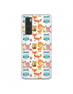 Coque Vivo Y70 Renard Ecureuil Lapin Hibou Transparente -...
