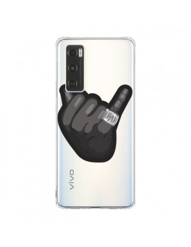 Coque Vivo Y70 OVO Ring bague Transparente - Mikadololo